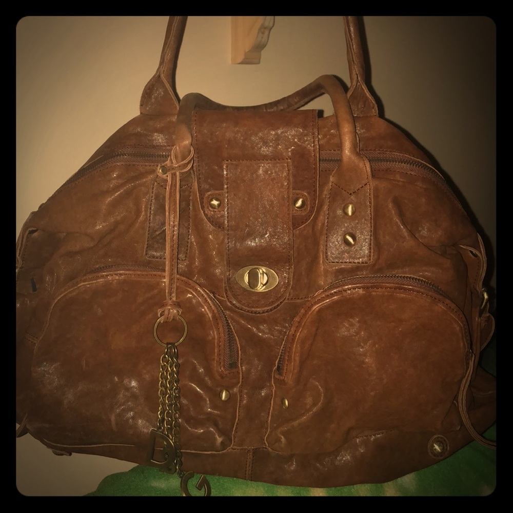 Brown leather Dolce & Gabbana purse